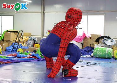 कार्टून पात्र सुपर हीरो 2.5 मीटर लाल inflatable Spiderman समारोह सजावट के लिए