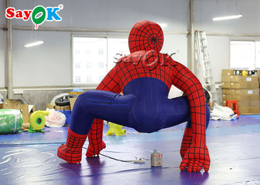 कार्टून पात्र सुपर हीरो 2.5 मीटर लाल inflatable Spiderman समारोह सजावट के लिए