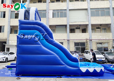 वाणिज्यिक inflatable स्लाइड वयस्क और बच्चे डबल लेन inflatable स्लाइड और पूल के साथ स्लाइड