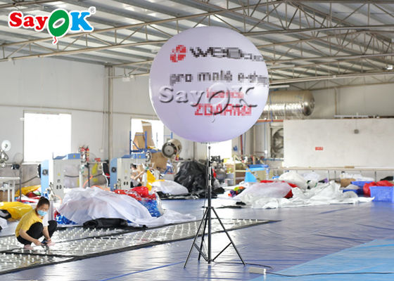 1.5 मीटर विज्ञापन Inflatable Tripod स्टैंड एलईडी लाइट बैलून
