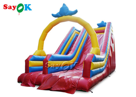 स्लाइड के साथ inflatable उछाल घर बड़े inflatable स्लाइड पिछवाड़े बच्चे वाणिज्यिक खेल का मैदान inflatable पानी स्लाइड