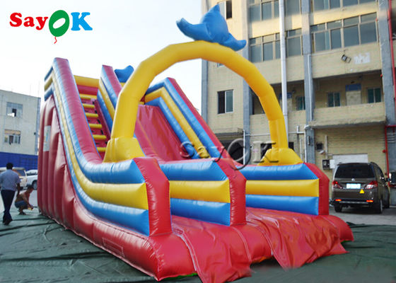 स्लाइड के साथ inflatable उछाल घर बड़े inflatable स्लाइड पिछवाड़े बच्चे वाणिज्यिक खेल का मैदान inflatable पानी स्लाइड