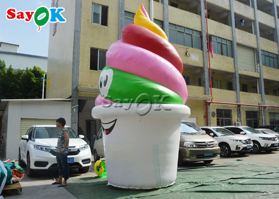 कस्टम 5mH पीवीसी Inflatable आइसक्रीम कोन मॉडल