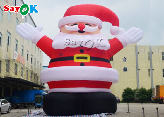 विज्ञापन के लिए 10 मीटर क्रिसमस Inflatable सांता मॉडल