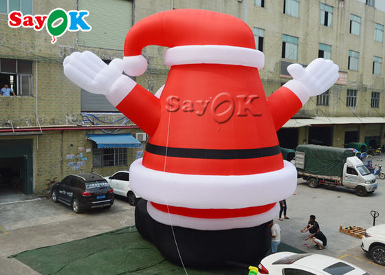 विज्ञापन के लिए 10 मीटर क्रिसमस Inflatable सांता मॉडल