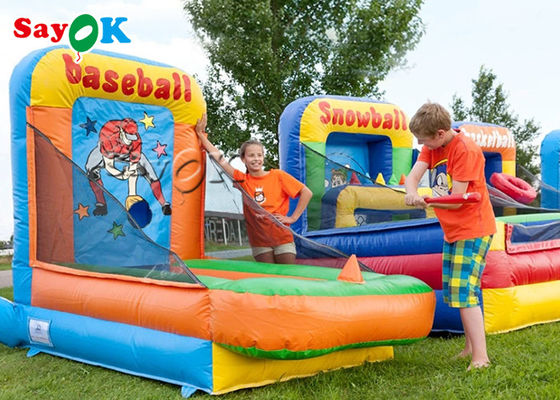 हवा भरने योग्य बॉल गेम बच्चों के लिए खेल का मैदान बेसबॉल बैटिंग केज हवा भरने योग्य स्पोर्ट्स गेम