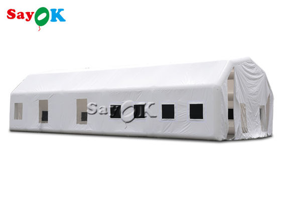 inflatable lawn tent waterproof white 20x10x5.5mH inflatable automotive paint booth हवा से भरने योग्य लॉन टेंट वाटरप्रूफ सफेद 20x10x5.5mH हवा से भरने योग्य ऑटोमोटिव पेंट बूथ