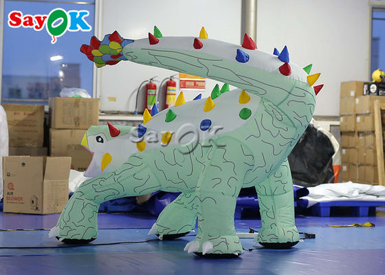 विज्ञापन के लिए inflatable क्रिसमस डायनासोर 1.8x1.2mH inflatable Ankylosaurus कार्टून मॉडल