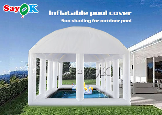 कस्टम inflatable तम्बू पार्टी पूल एयर तम्बू हवा से भरा पीवीसी inflatable स्विमिंग पूल कवर तम्बू