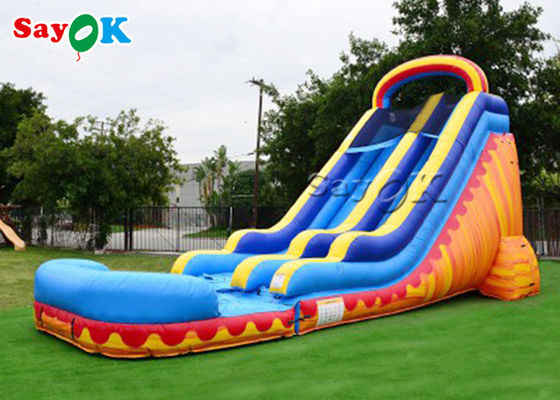 वाणिज्यिक inflatable स्लाइड आउटडोर inflatable पानी स्लाइड पिछवाड़े वयस्क बच्चे खेल का मैदान पीवीसी inflatable पूल स्लाइड