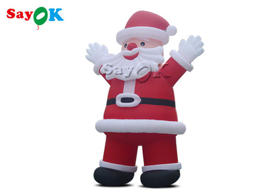 ऑक्सफोर्ड क्लॉथ विज्ञापन Inflatable सांता क्रिसमस सजावट