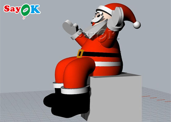 2m Inflatable छुट्टी सजावट क्रिसमस बैठे सांता
