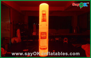 प्रोमोशनल एलईडी Inflatable प्रकाश सजावट छोटे Inflatable स्तंभ 2 मीटर ऊँचाई
