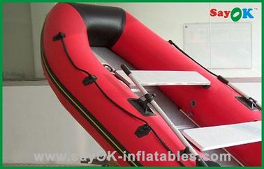 शीसे रेशा लाल पीवीसी Inflatable नौका मजेदार लाइटवेट Inflatable नाव