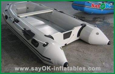 कस्टम पीवीसी Inflatable नौकाओं सफेद डीप-वी शीसे रेशा नाव 3.6mLx1.5mW