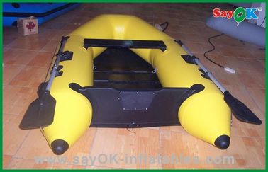 हीट सीलबंद पीला पीवीसी Inflatable नौका लाइटवेट Inflatable नाव