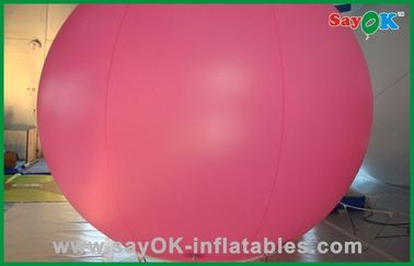 गुलाबी रंग Inflatable गुब्बारा आउटडोर Inflatable हीलियम गुब्बारा
