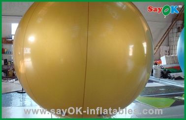 आउटडोर शो इवेंट 6 मीटर ऊँचाई के लिए गोल्ड रंग हीलियम Inflatable गुब्बारा