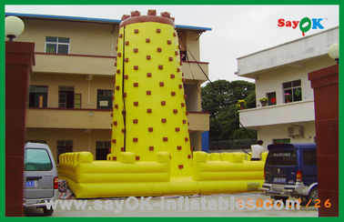 मज़ा के लिए बड़ी मजेदार उच्च गुणवत्ता चढ़ाई दीवार Inflatable पानी खिलौना