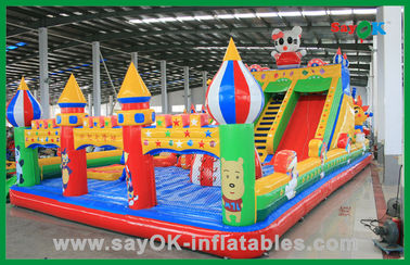 मिकी माउस inflatable उछाल घर बच्चों मज़ा inflatable महल, बड़े inflatable बाउंसर, विशाल उछाल महल