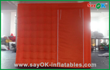 पोर्टेबल लाल Inflatable फोटो बूथ