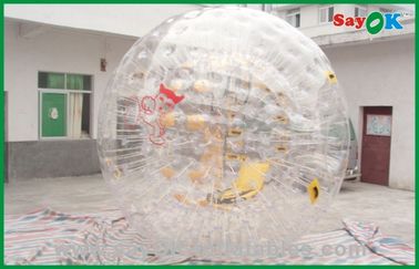 मनोरंजन पार्क 3.6x2.2m के लिए विशालकाय इन्फ्लेटेबल आउटडोर गेम्स पीवीसी बबल ह्यूमन साइज हैम्स्टर बॉल
