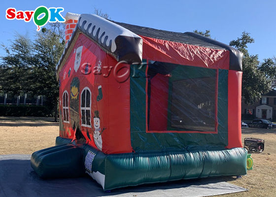 मनोरंजन पार्क के लिए इंडोर स्नोमैन Inflatable उछाल हाउस