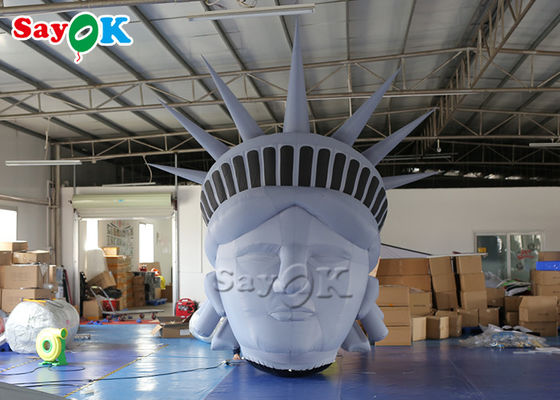 4mH कस्टम Inflatable उत्पादों प्रतिमा लिबर्टी मॉडल