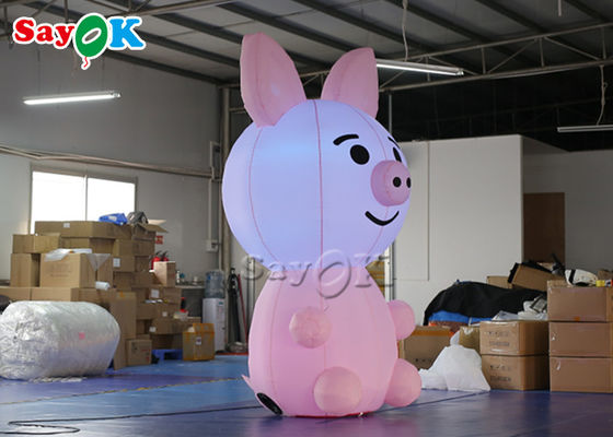 विज्ञापन 2.8 मीटर कस्टम Inflatable उत्पादों को शुभंकर सुअर उड़ा