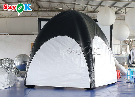 फुलाया जा सकता है यार्ड टेंट परिवार एयर टेंट टारपौलीन एयर सील inflatable स्पाइडर टेंट काले और सफेद