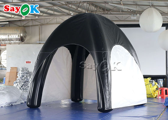 फुलाया जा सकता है यार्ड टेंट परिवार एयर टेंट टारपौलीन एयर सील inflatable स्पाइडर टेंट काले और सफेद