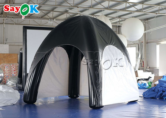 फुलाया जा सकता है यार्ड टेंट परिवार एयर टेंट टारपौलीन एयर सील inflatable स्पाइडर टेंट काले और सफेद