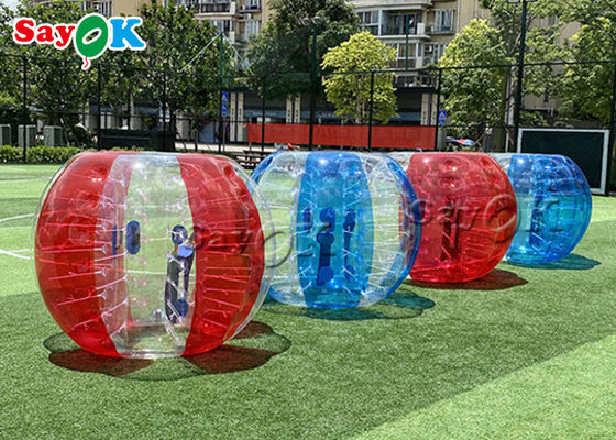 वयस्कों के लिए फ़ुटबॉल इन्फ्लेटेबल गेम्स 1.8m PVC इन्फ्लेटेबल बम्पर बॉल आउटडोर एक्टिविटी