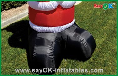 कस्टम क्रिसमस Inflatable छुट्टी सजावट सांता क्लॉस ऑक्सफोर्ड कपड़ा