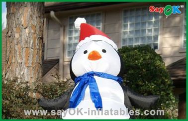 सांता हैट के साथ प्यारा क्रिसमस सांता स्नोमैन Inflatable छुट्टी सजावट
