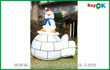 सांता हैट के साथ प्यारा क्रिसमस सांता स्नोमैन Inflatable छुट्टी सजावट