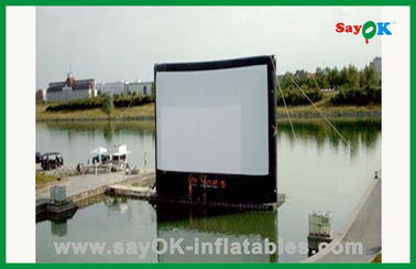 पानी में पोर्टेबल आउटडोर मूवी स्क्रीन इन्फ्लेटेबल मूवी स्क्रीन L4m XH3m इन्फ्लेटेबल टीवी स्क्रीन