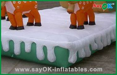 क्रिसमस Inflatable अवकाश सजावट Inflatable सांता और हिरण