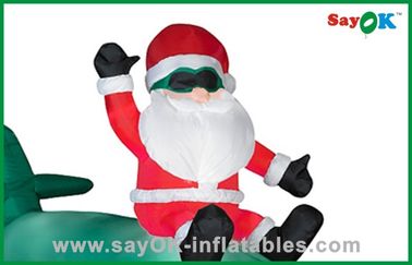 बड़े inflatable सांता क्लॉस आउटडोर एसजीएस के साथ क्रिसमस सजावट ऊपर उड़ाओ