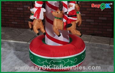 मजेदार क्रिसमस कैरोसेल Inflatable अवकाश सजावट एयर उड़ा Inflatables