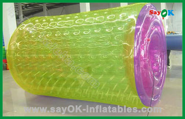 विज्ञापन के लिए अनुकूलित inflatable चलने वाली पानी की गेंद पीवीसी मजेदार inflatable पानी रोलर