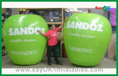 विज्ञापन के लिए कस्टम ग्रीन Inflatable उत्पाद Inflatable ऐप्पल