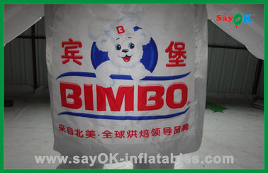 फुलाए जाने वाले पशु गुब्बारे सफेद कस्टम विज्ञापन फुलाए जाने वाले भालू फुलाए जाने वाले कार्टून पात्र