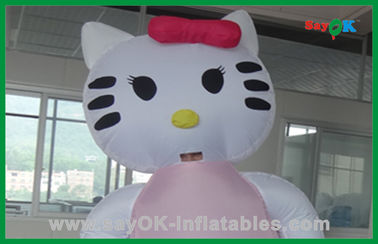 जन्मदिन की पार्टी के लिए कस्टम सजावट गुलाबी बिल्ली inflatable कार्टून पात्र