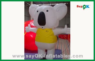 चलती पीली और सफेद inflatable माउस inflatable पार्टी सजावट