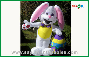 बाह्य क्रिसमस के लिए inflatable खरगोश inflatable खरगोश विज्ञापन के लिए 210D ऑक्सफोर्ड कपड़े