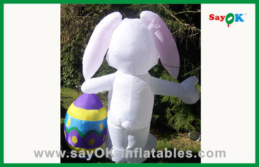 बाह्य क्रिसमस के लिए inflatable खरगोश inflatable खरगोश विज्ञापन के लिए 210D ऑक्सफोर्ड कपड़े