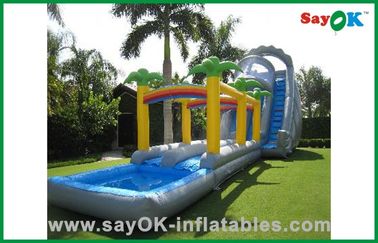 वाणिज्यिक inflatable स्विमिंग पूल स्लाइड पिछवाड़े बच्चे पानी inflatable स्लाइड्स एक्शन एयर जंपिंग महल पूल के साथ