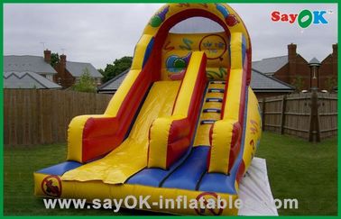 आउटडोर Inflatable Water Slides वाणिज्यिक खेल का मैदान Inflatable Bouncer Slide प्लेटो पीवीसी एयर बाउंस हाउस वाटर स्लाइड