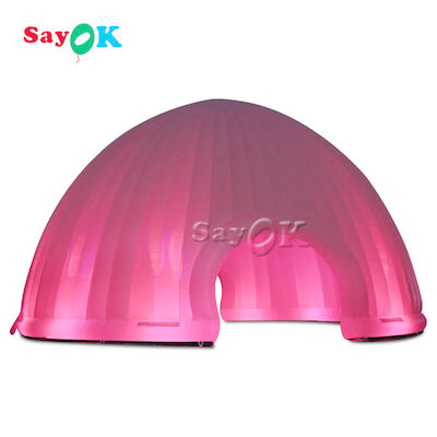 आउटडोर inflatable लॉन टेंट 15x7.5mH एलईडी लाइट Inflatable एयर टेंट कैंपिंग के लिए